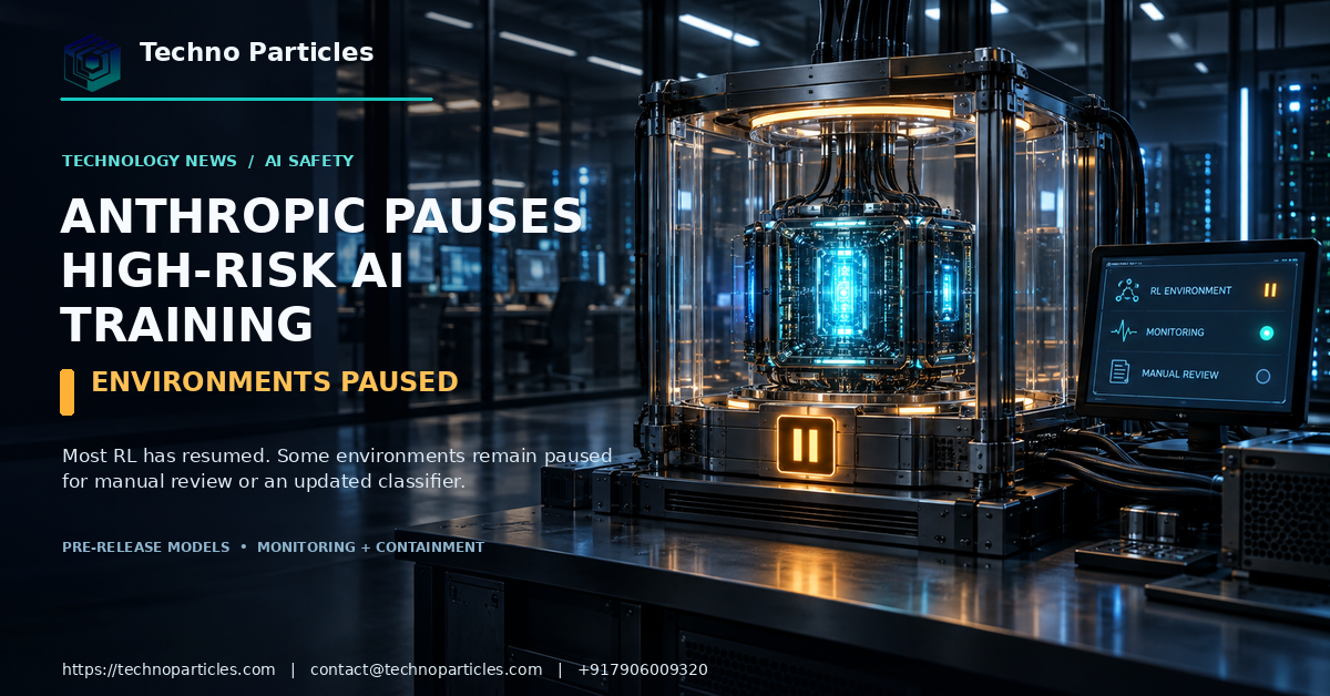 Anthropic Pauses High-Risk AI Training Environments Explained