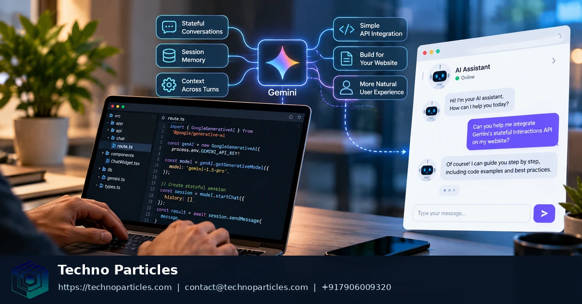 How to Build a Website AI Chatbot with Gemini’s Stateful Interactions API supporting image