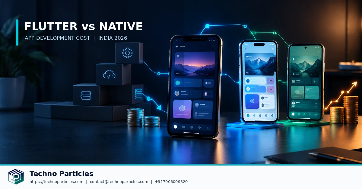 Featured image for Flutter vs Native App Development Cost in India 2026