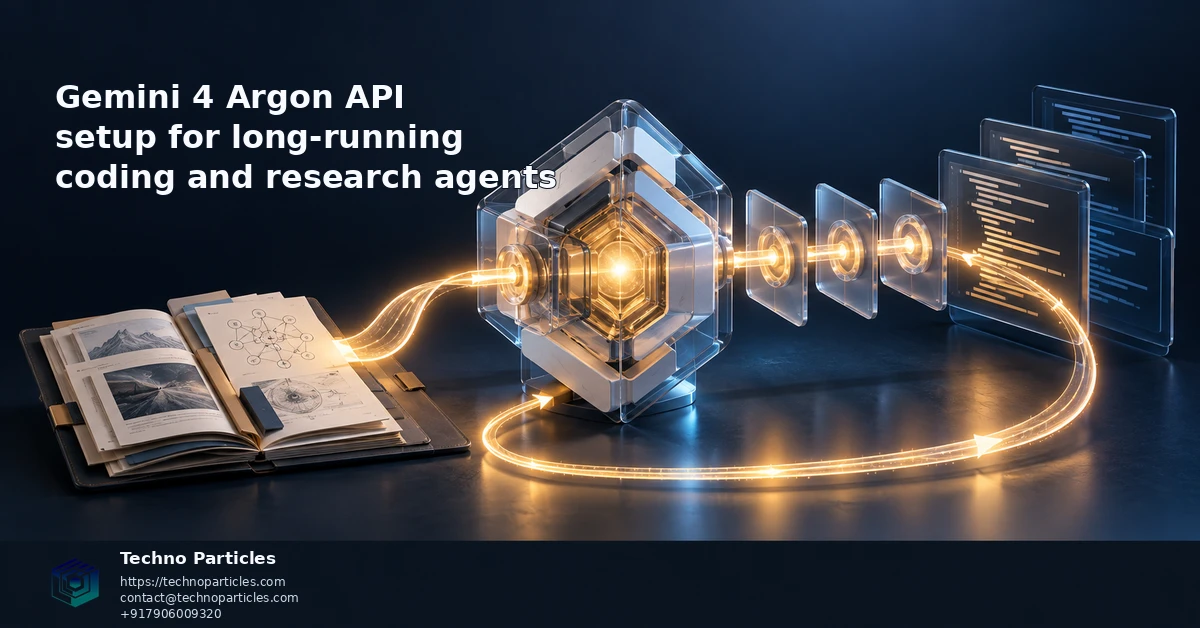 Gemini 4 Argon API Setup for Long-Running Coding and Research Agents supporting image