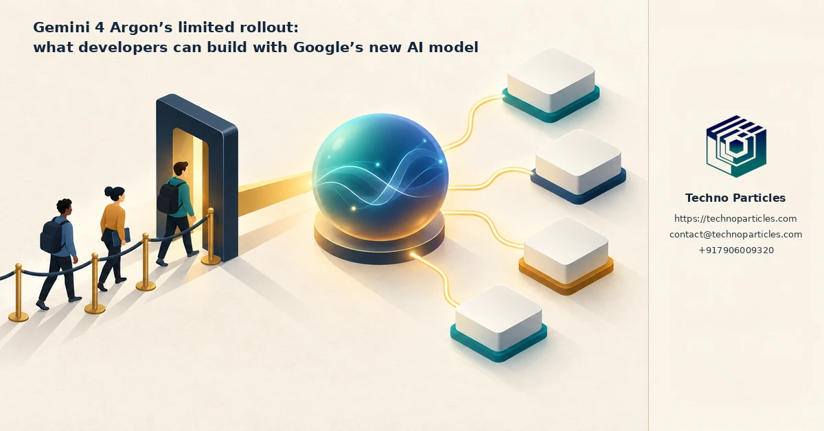Gemini 4 Argon Limited Rollout: What Developers Can Build supporting image