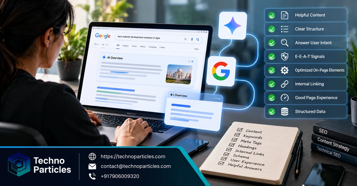 Google AI Overviews On-Page SEO Checklist for Helpful Content supporting image