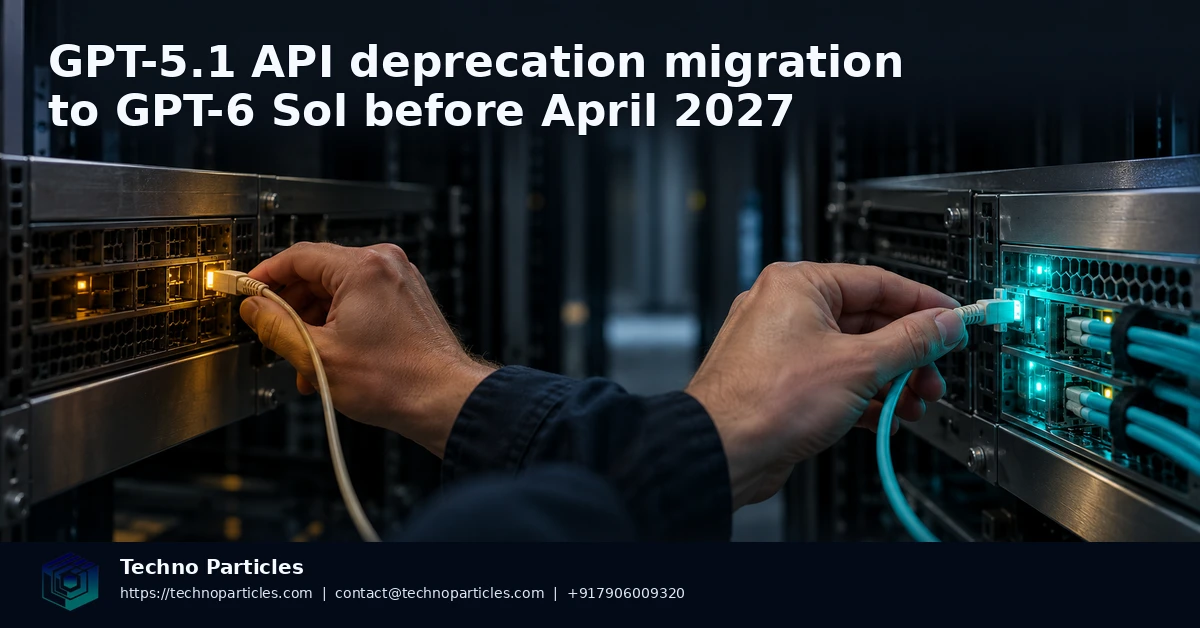 GPT-5.1 API Deprecation: Migrate to GPT-6 Sol Before 2027 supporting image