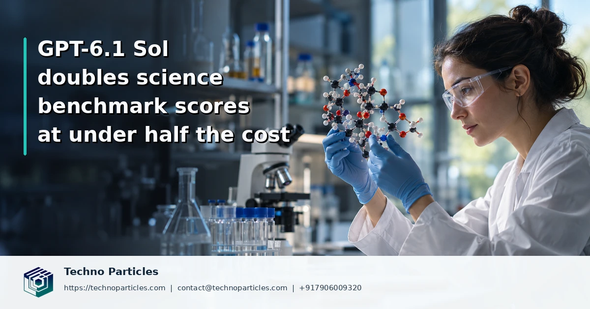 GPT-6.1 Sol More Than Doubles GPT-6 Sol’s Science Benchmark Score at Under Half the Cost supporting image