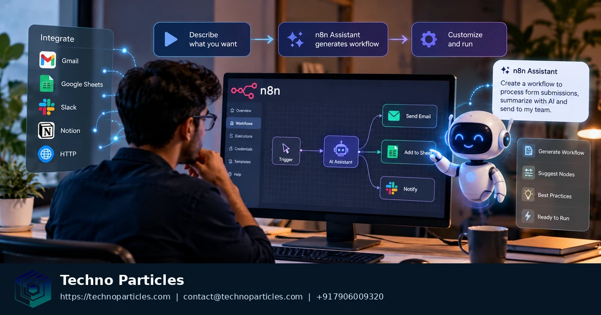 How Beginners Can Build n8n AI Workflows with n8n Assistant supporting image
