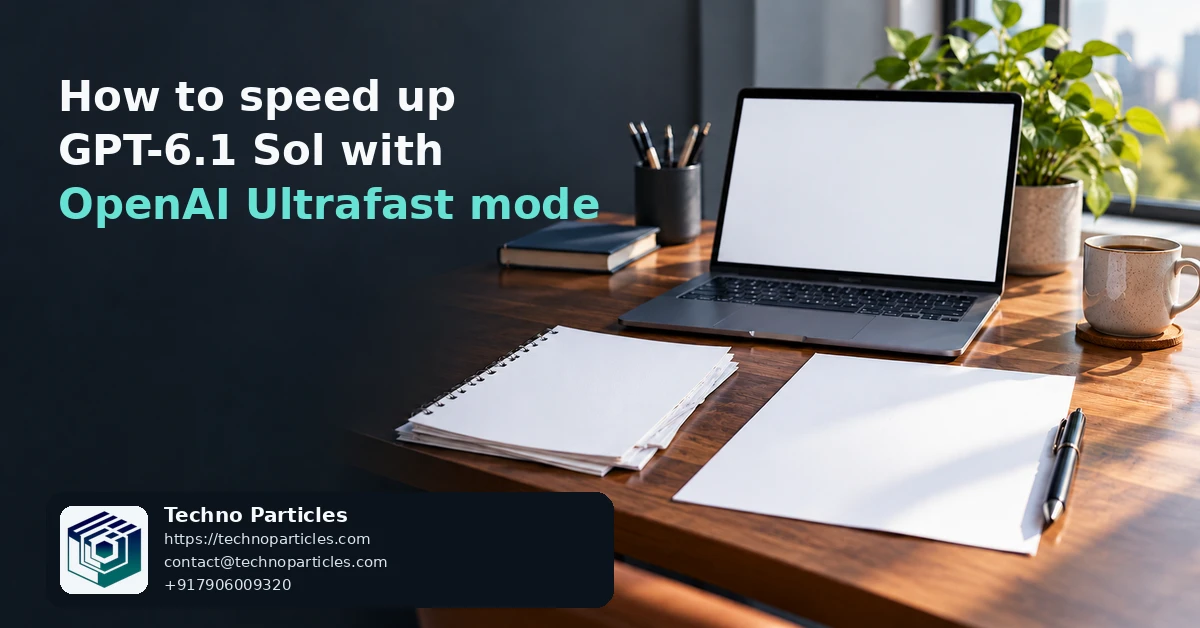 How to Speed Up GPT-6.1 Sol with OpenAI Ultrafast Mode supporting image