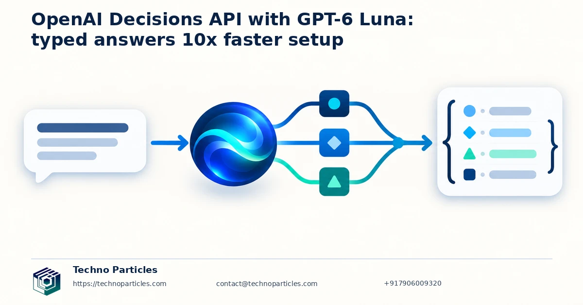 OpenAI Decisions API with GPT-6 Luna: Typed Answers 10x Faster Setup supporting image