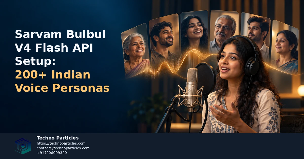 Sarvam Bulbul V4 Flash API Setup: 200+ Indian Voice Personas supporting image