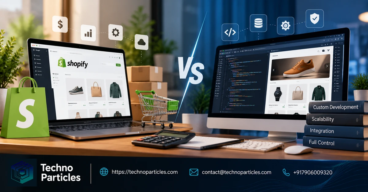 Shopify vs Custom Ecommerce Website Development Cost in India 2026 supporting image