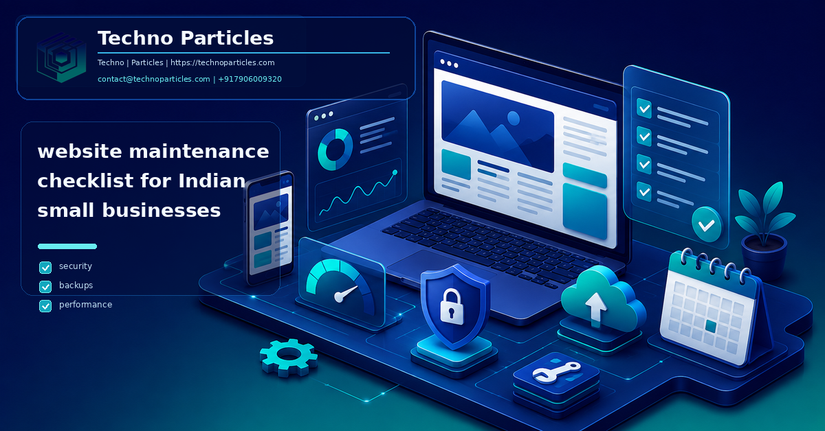 Website Maintenance Checklist for Indian Small Businesses