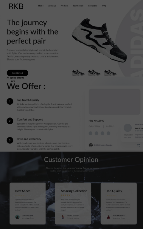 RKB Abroad website - E-Commerce Web Dev Project by Techno Particles showcasing innovative AI solutions