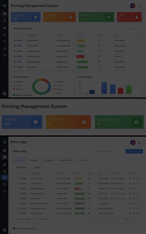 Printing Software - Software Maintenance & Optimization / Backend Development Project by Techno Particles showcasing innovative AI solutions